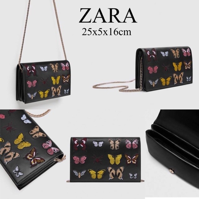Original zara butterfly crossbody bag 