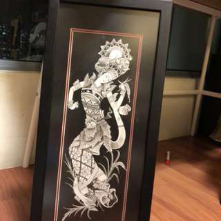 Balinese Artwork: Lady dancing