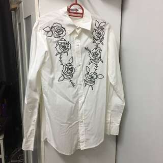 Authentic Handmade Fri 27 Nov White Rose Shirt