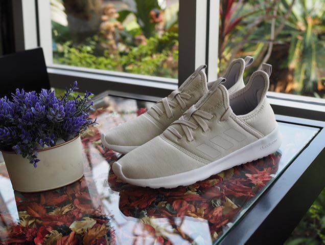 Adidas Cloudfoam Pure Cream White Women s Fashion Footwear Sneakers on Carousell