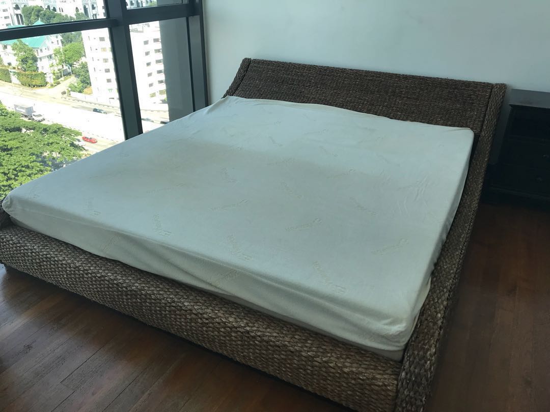 Balinese King Size Weave Bedframe Furniture Beds Mattresses On Balinese King Size Weave Bedframe Furniture Beds Mattresses On Carou