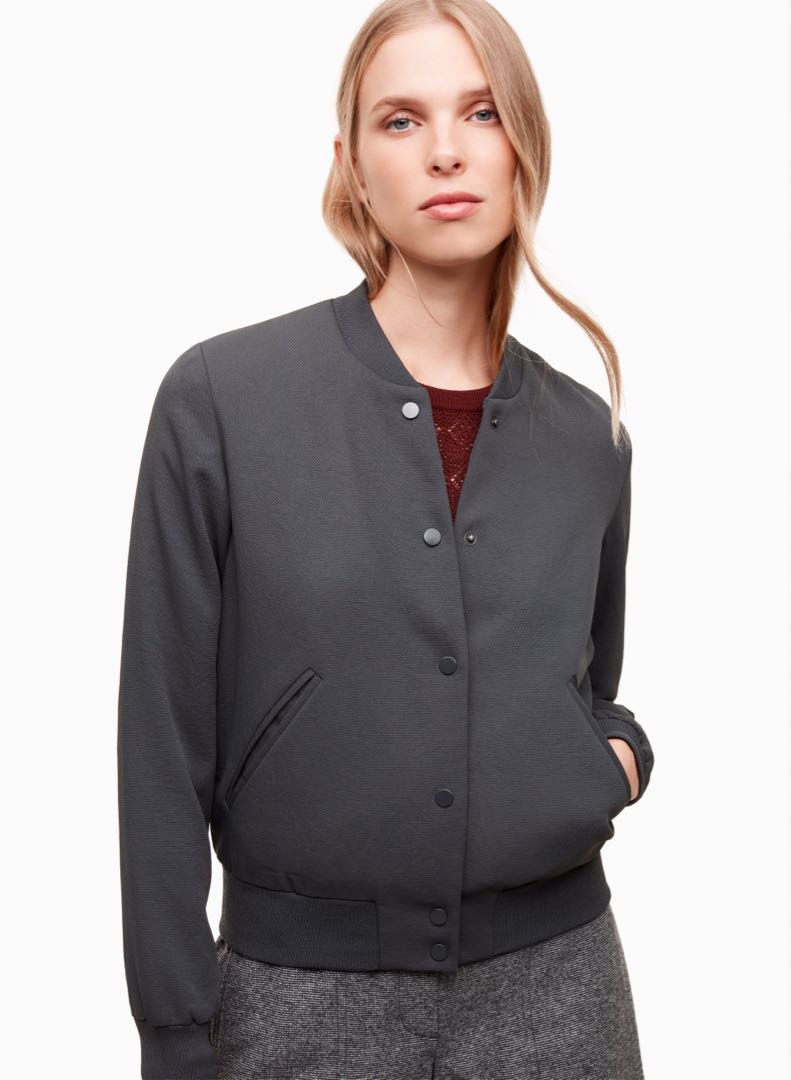 Brand New Aritzia Wilfred Poussin Bomber Women s Fashion