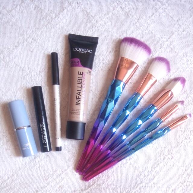 Bundle Unicorn Brush Set Loreal Eb - Sansan Makeup Brushes Bundle Unicorn Brush Set Loreal Eb - Sansan Makeup Brushes