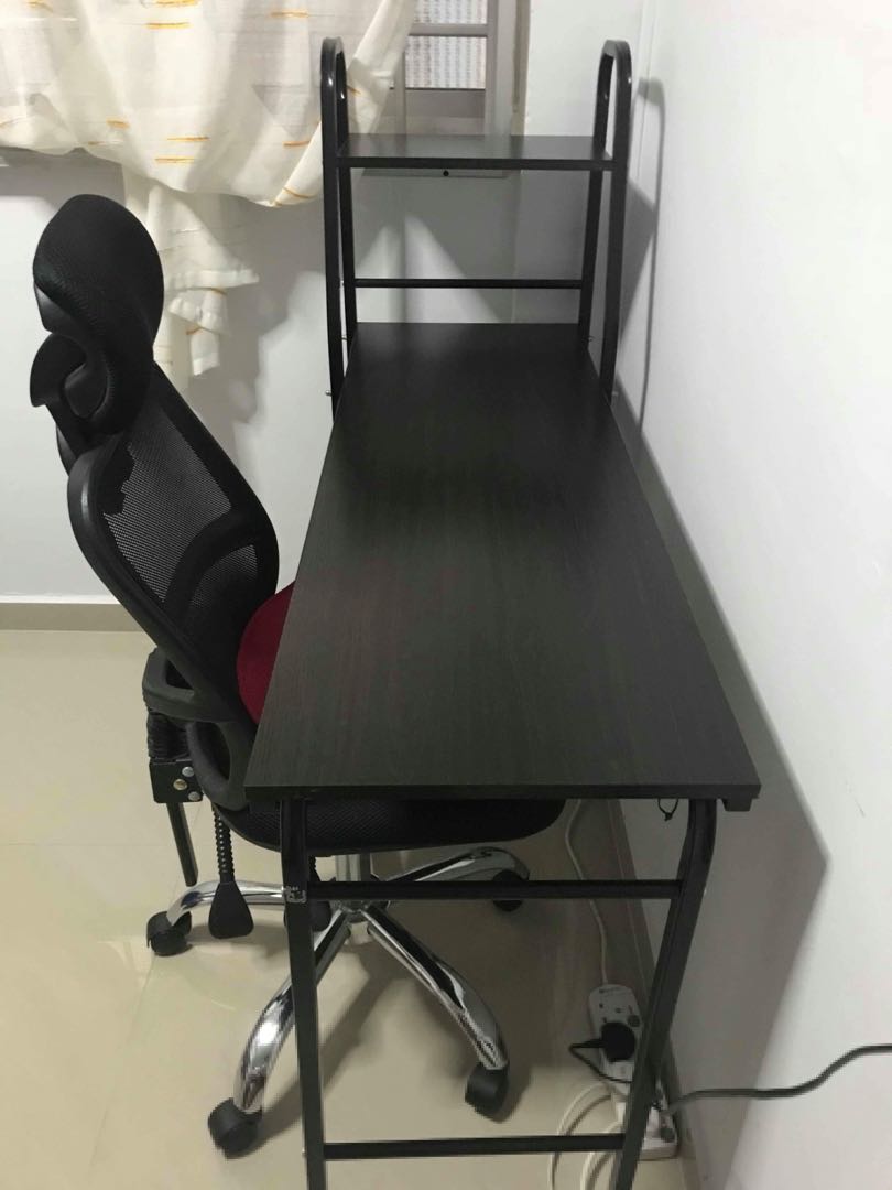 Computer table & chair set), Furniture & Home Living