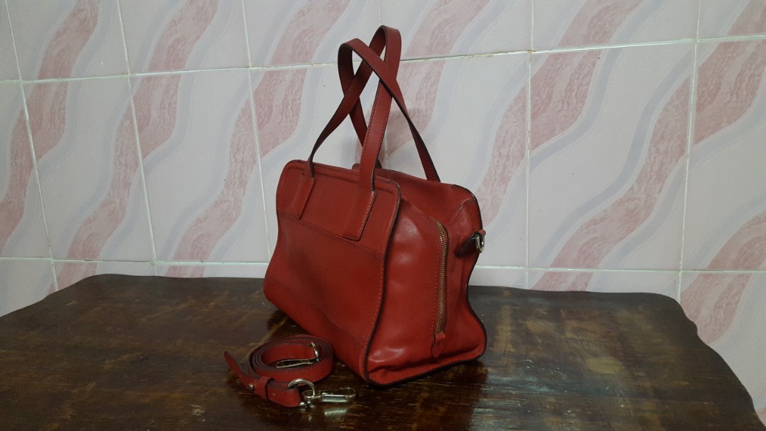 dissona calf skin 2way handbag, Women's Fashion, Bags & Wallets