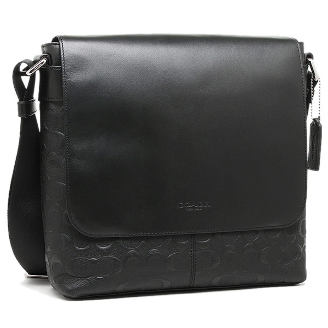 coach messenger crossbody in crossgrain leather