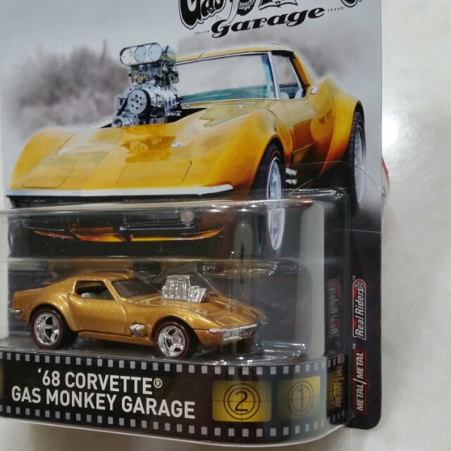 Hot Wheels 1/64 Corvette 1968 Gas Monkey Garage - Série Mainline 2025 #5/5, Neuve