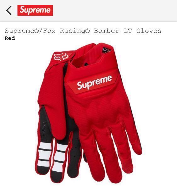 Supreme fox racing outlet bomber lt gloves