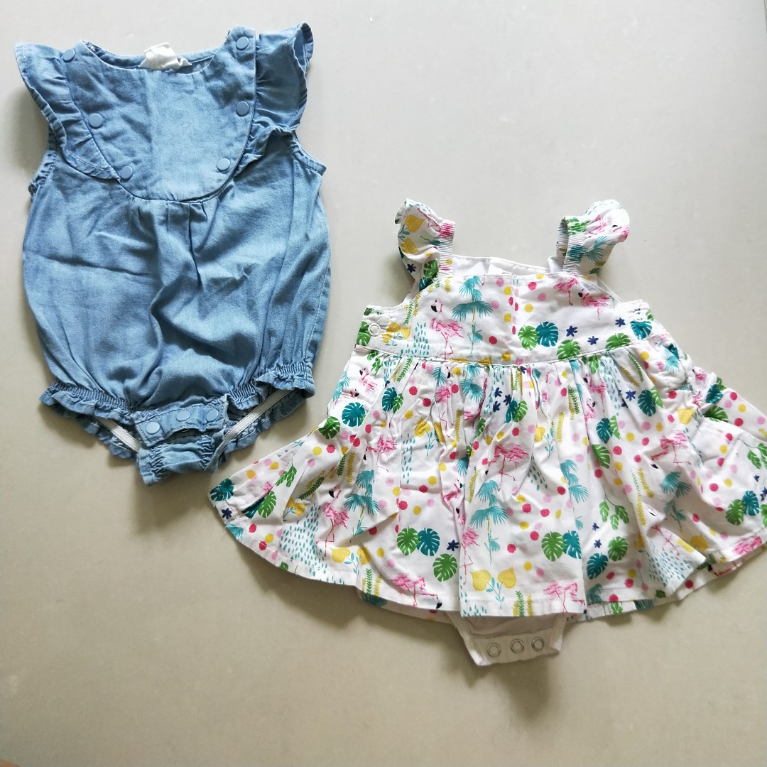 Bundle H M Newborn Baby Dress Romper Babies Kids On Carousell