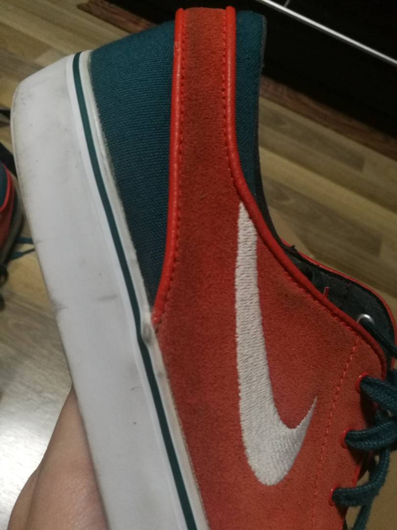 janoski white orange