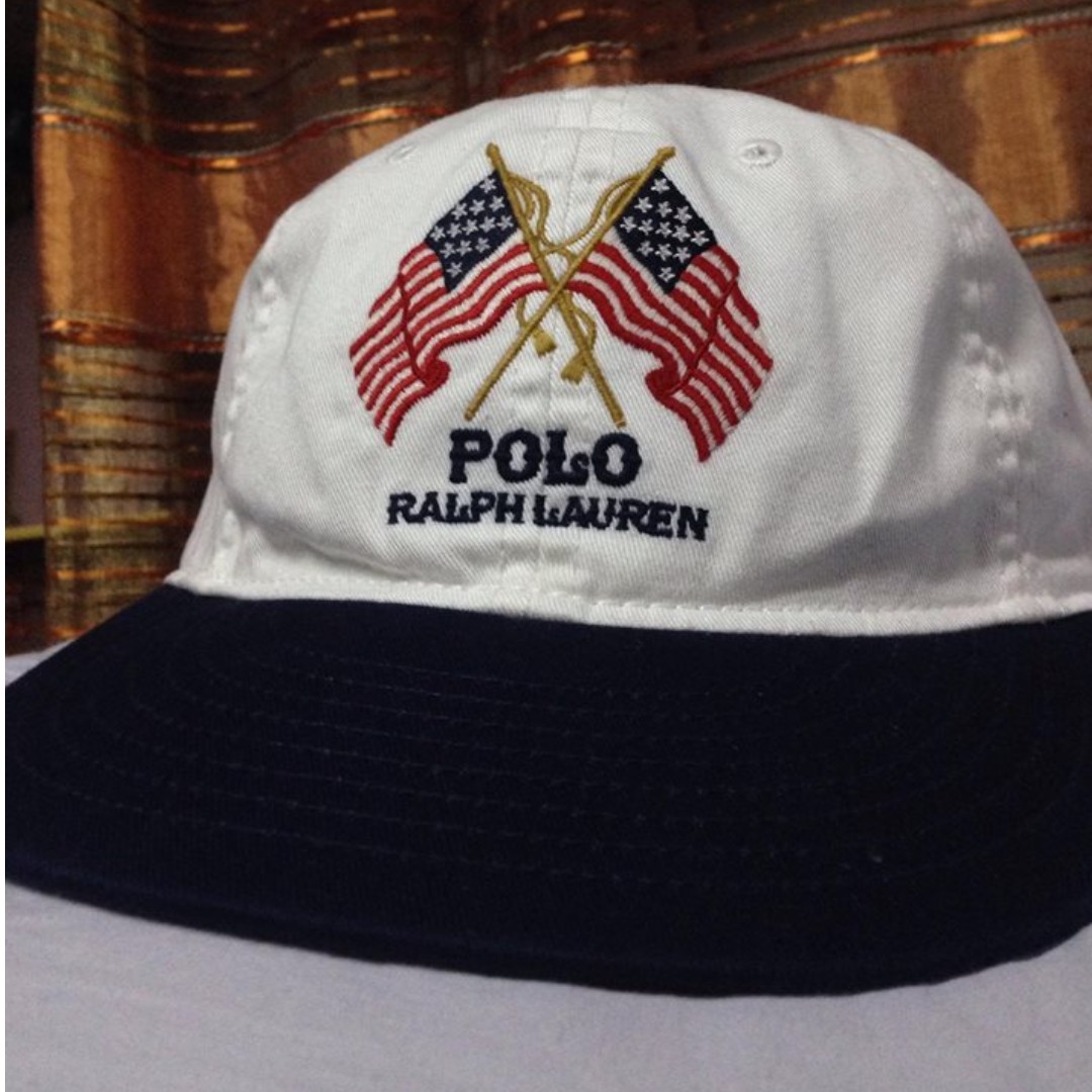 POLO RALPH LAUREN USA FLAG leather strap back hat cap 6 panel, Men's  Fashion, Watches & Accessories, Caps & Hats on Carousell