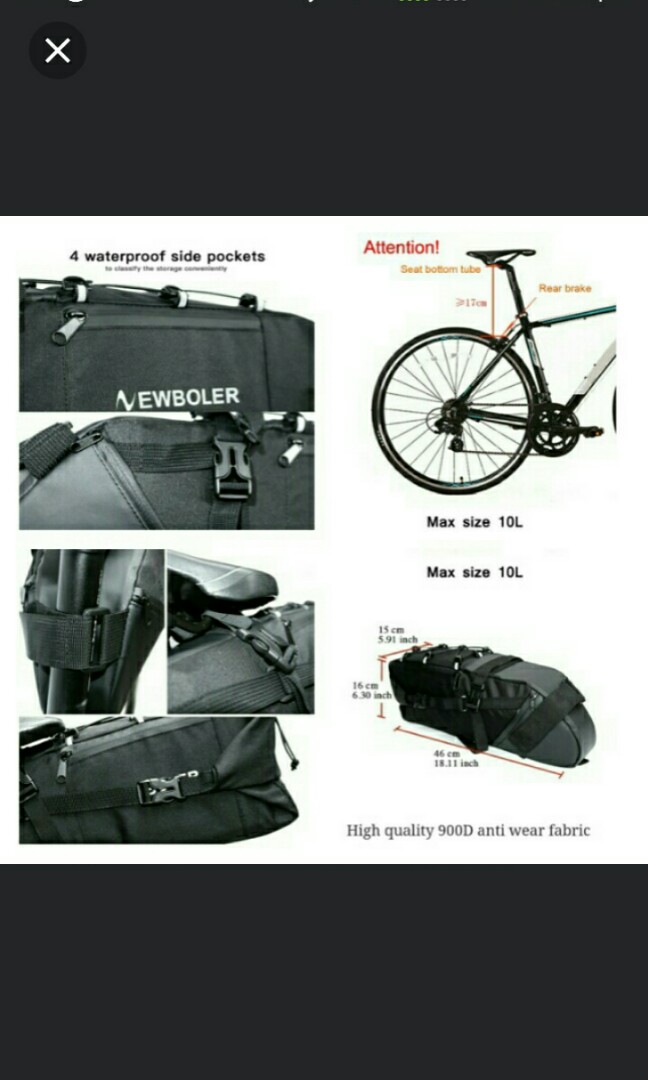 newboler bike bag