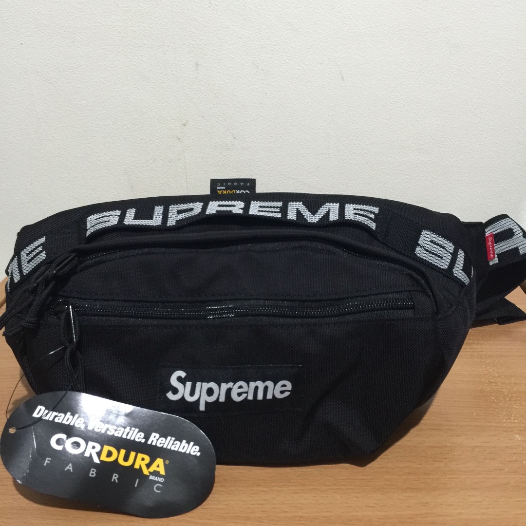 supreme waist bag 2018ss black-