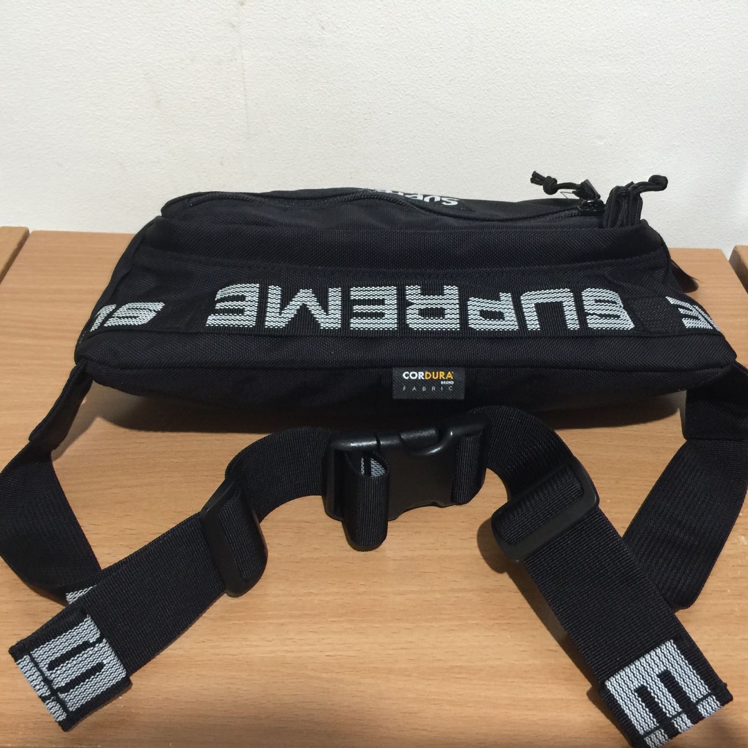 Supreme 2018 SS Week 11 Restock Waist Bag - Black, 男裝, 袋, 腰袋