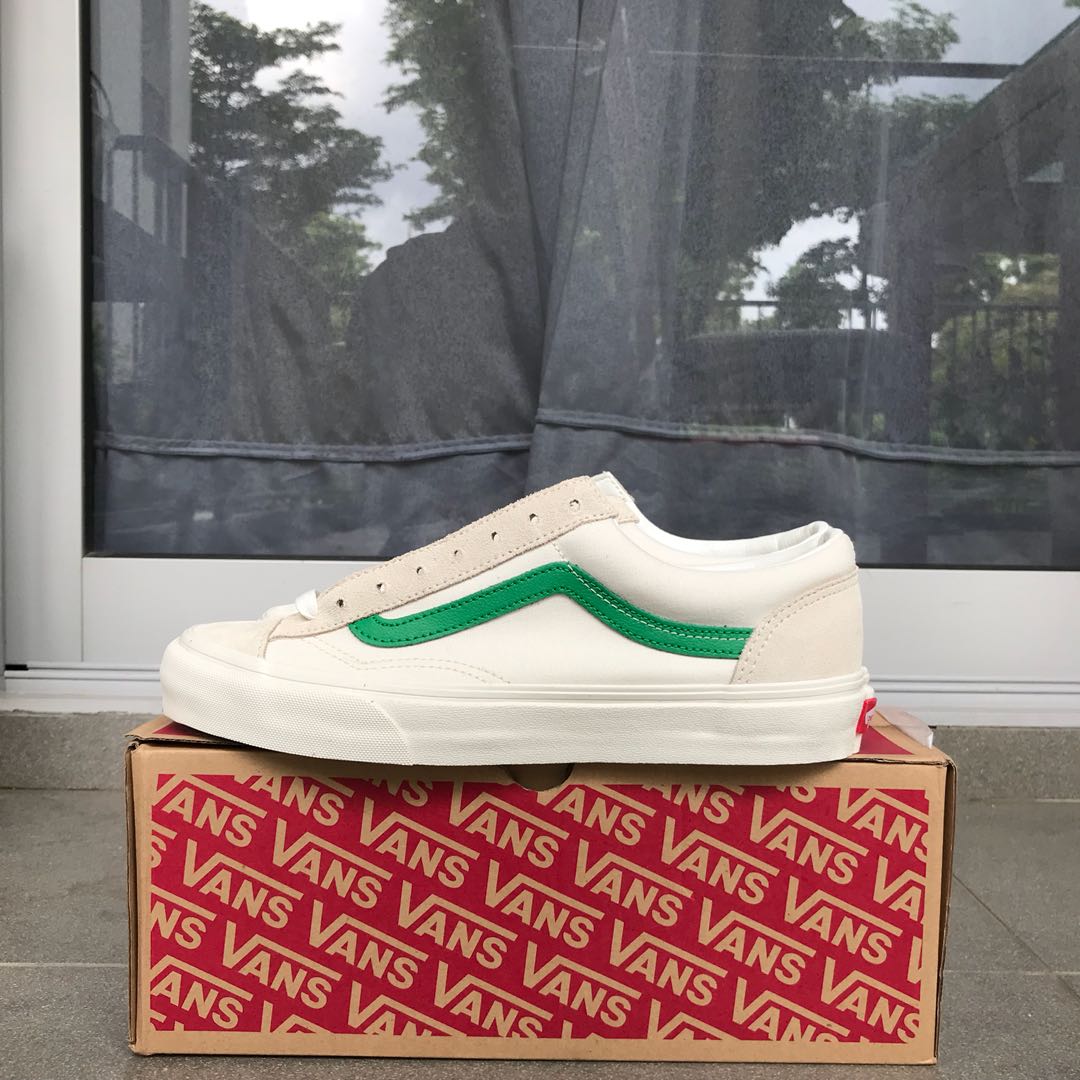 vans marshmallow jolly green