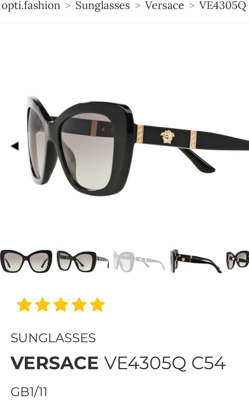 Versace Sunglasses VE4305Q C54 Luxury Accessories on Carousell