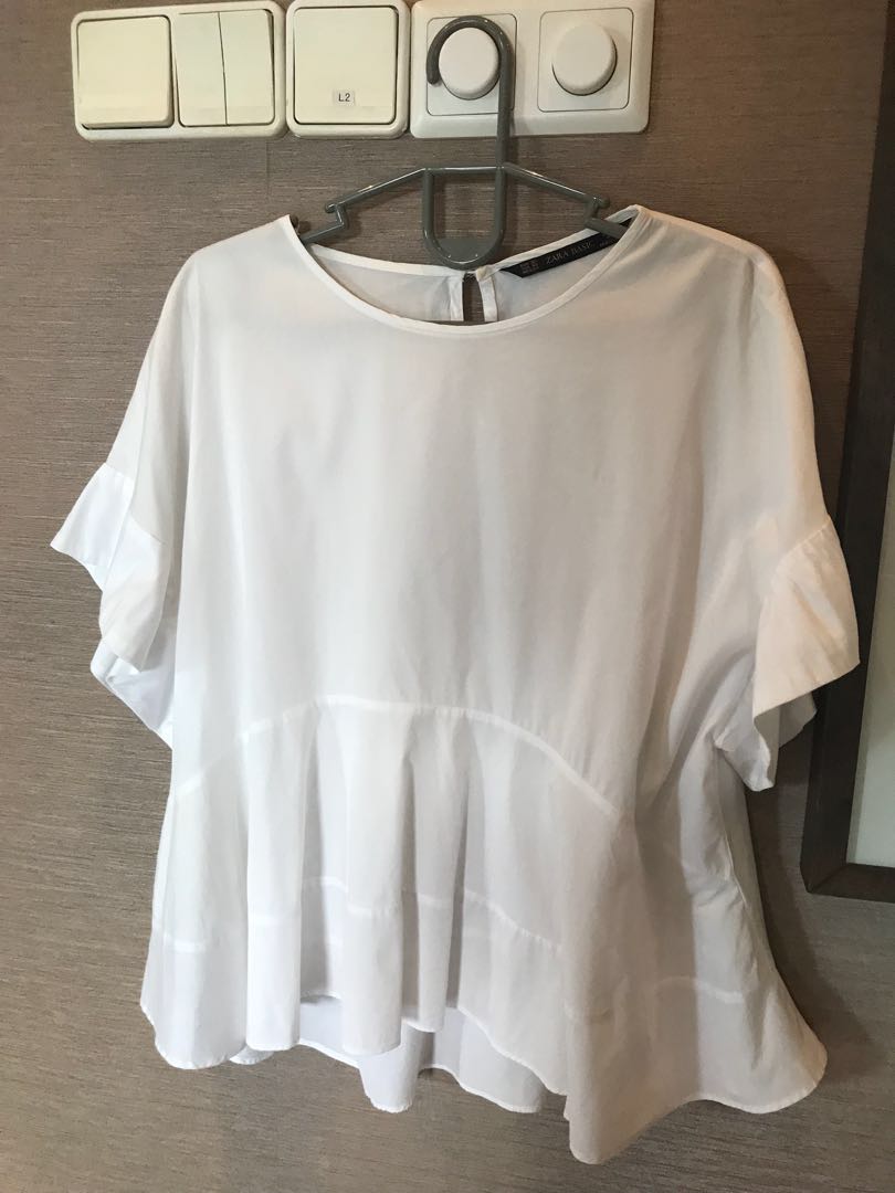 peplum white shirt
