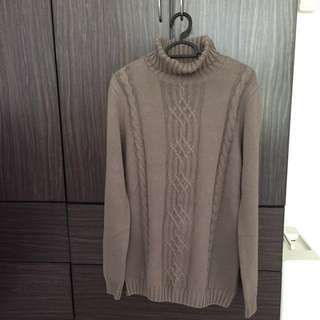 High Neck Men's Sweater (Size:M)
