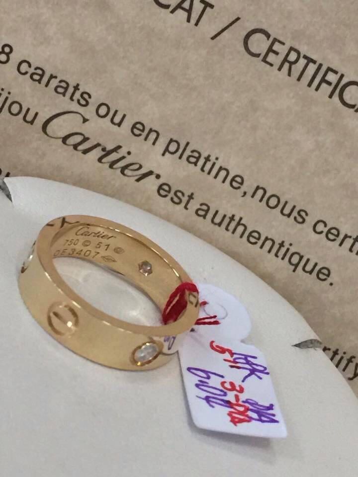 cartier plain ring