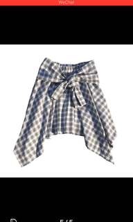 Highwaist tied waist skirt