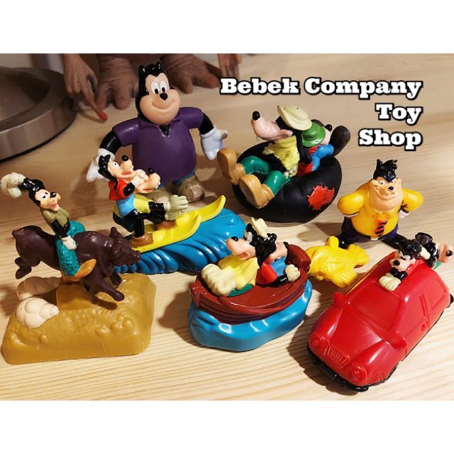 7款合售 1995 Burger King 迪士尼 高飛家族 Disney goofy 絕版玩具 漢堡王 二手玩具 收藏