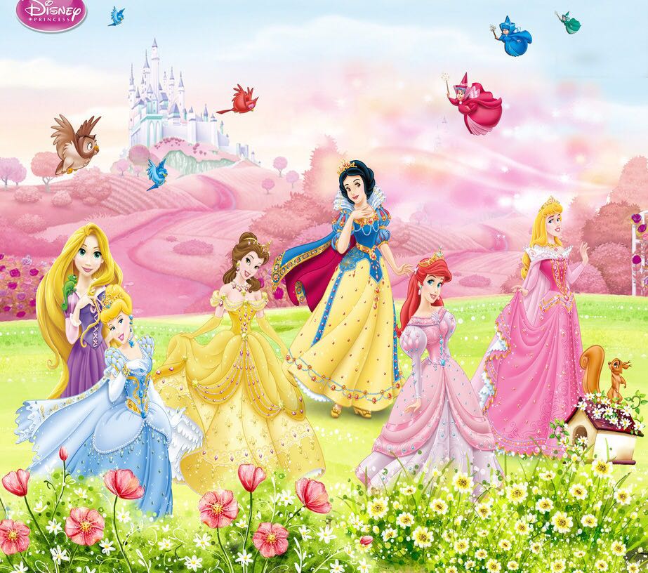 Customised 3d Princess Wallpaper Furniture Home Decor On