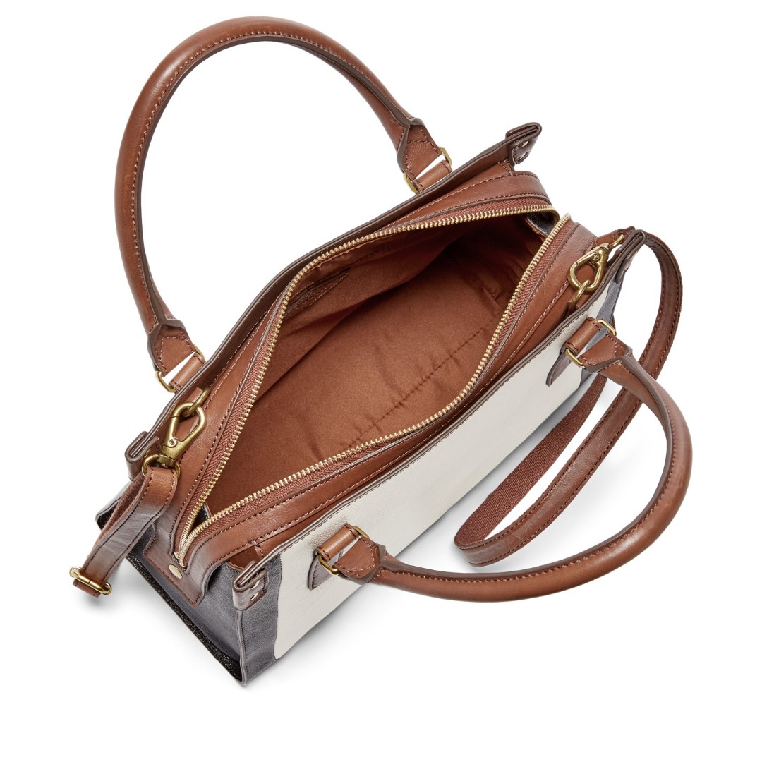 Fossil Claire satchel black multi