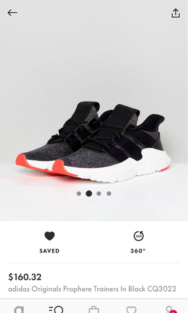 Adidas originals store prophere trainers black
