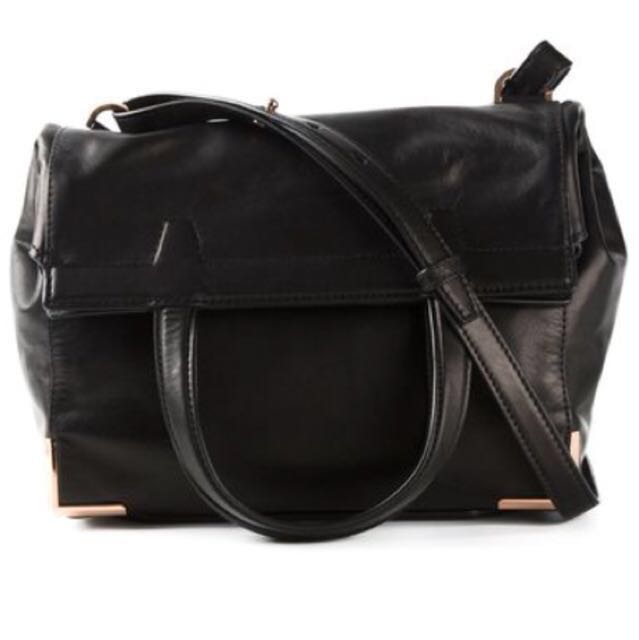 Alexander Wang Black Prisma Fold Over Shoulder Bag