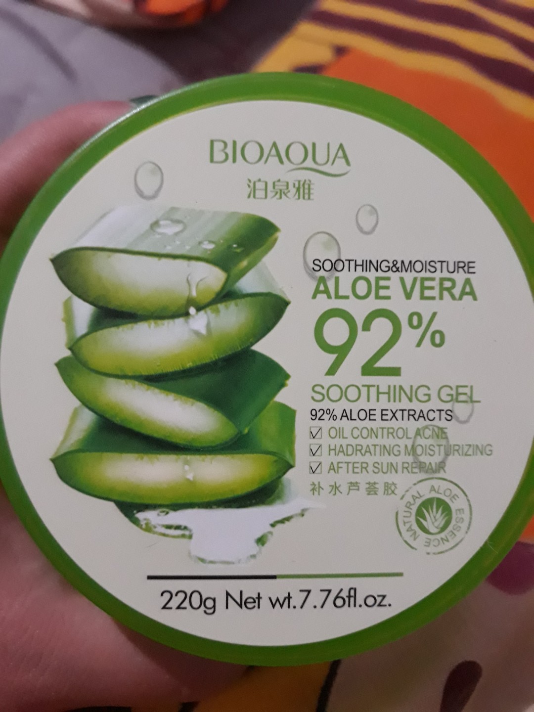 Bioaqua Aloe Vera Sooting Gel 92 Aloevera Kesehatan Kecantikan Kulit Sabun Tubuh Di Carousell