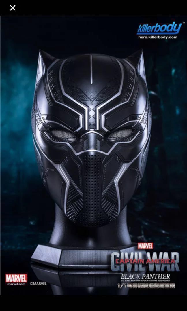 legends black panther helmet