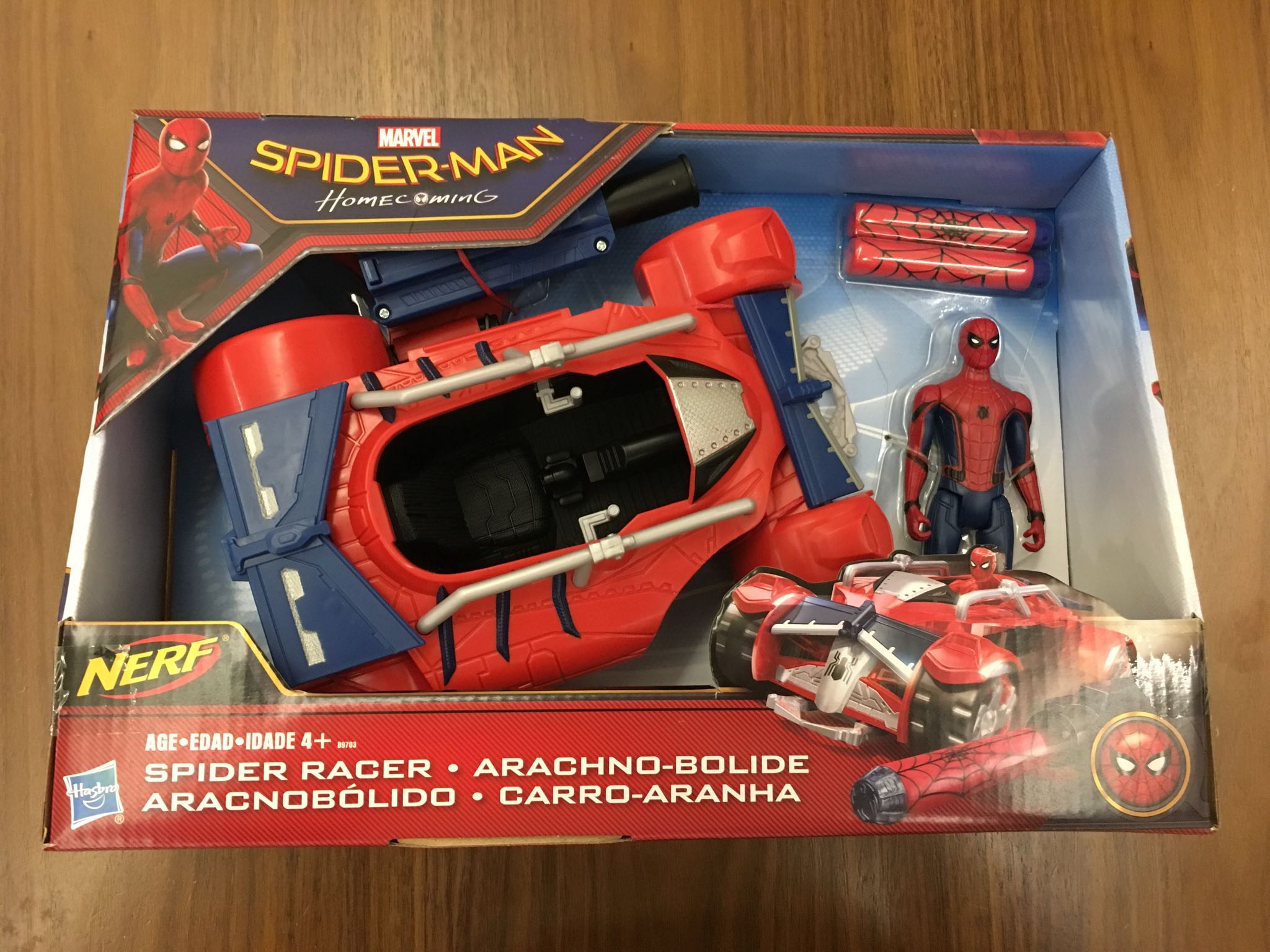 spider man homecoming spider racer