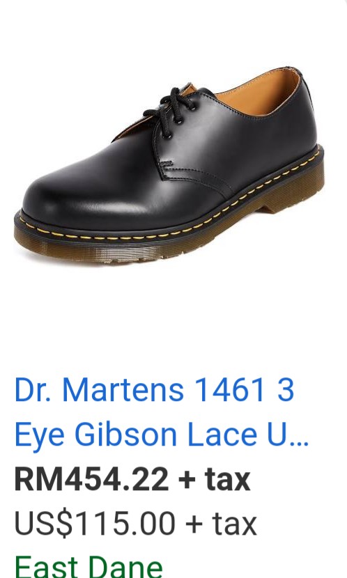 East dane sale dr martens