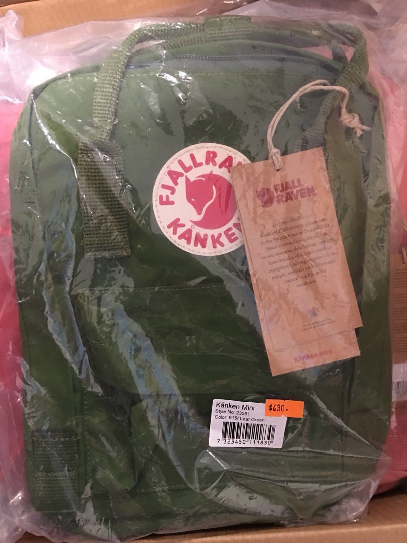 Fjallraven kanken mini leaf green clearance