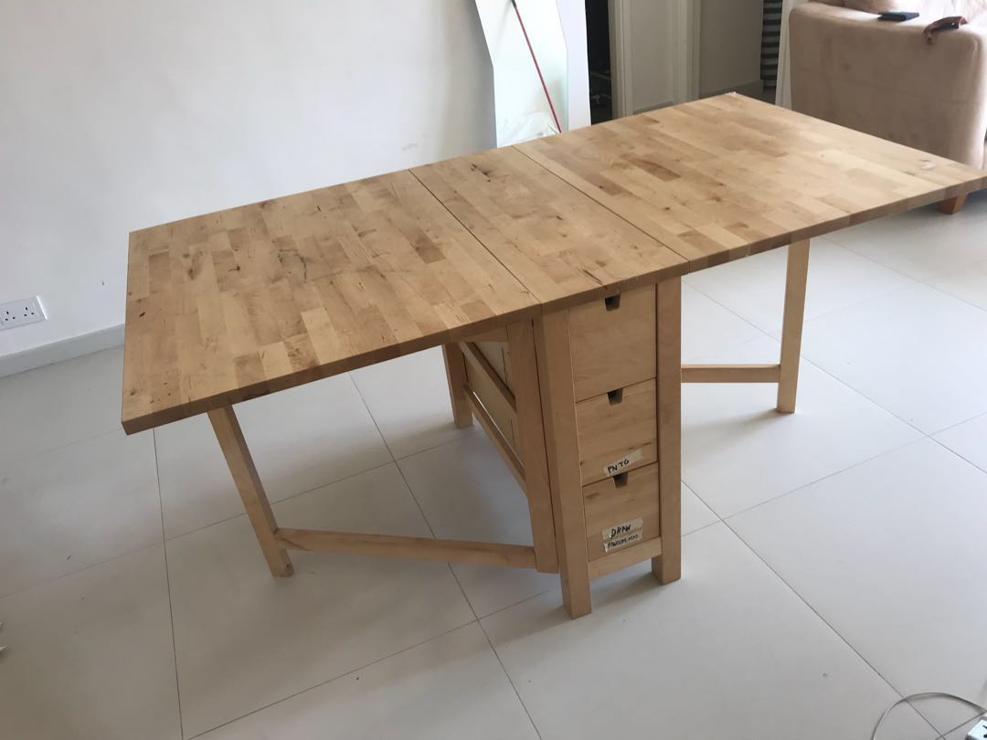 Ikea Norden Gateleg Table Home Furniture Furniture On Carousell