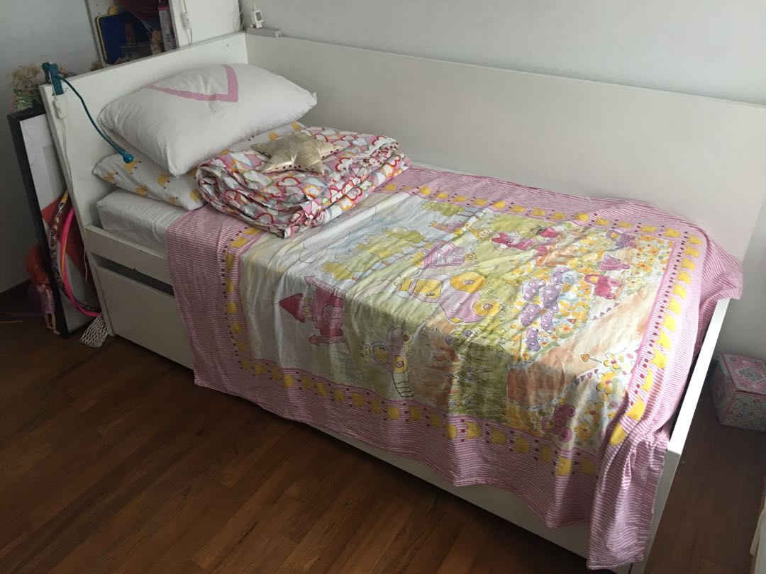 IKEA trundle bed, Furniture & Home Living, Furniture, Bed Frames