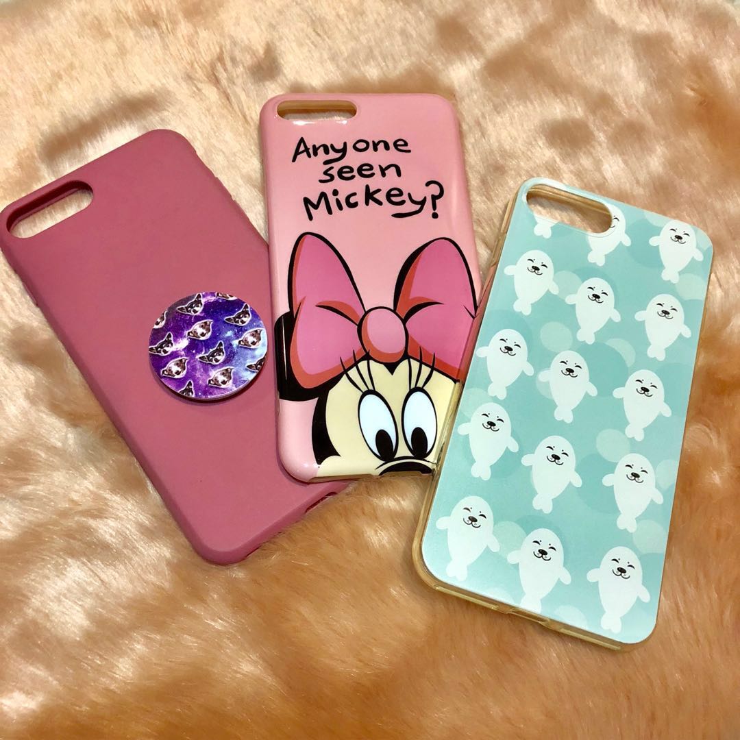 Iphone 7plus 8plus case (Category: iPhone 7 Series) located in Mandaluyong City. Submitted by akbeautique (Listing ID 169233370, Image 2). Description: Iphone 7/8plus case Bundle for 300 130 each 😊 These are slightly used and still in good condition. #bundlesale 💕.