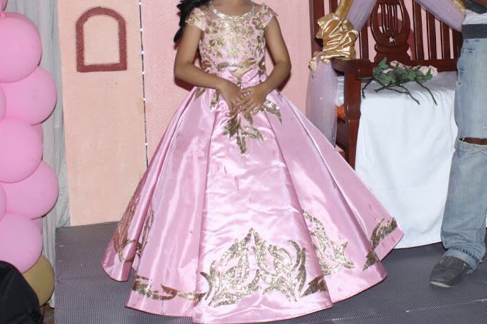 7th birthday gown design