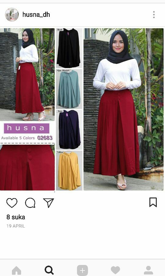 Kulot Almount Crep Fesyen Wanita Pakaian Wanita Di Carousell