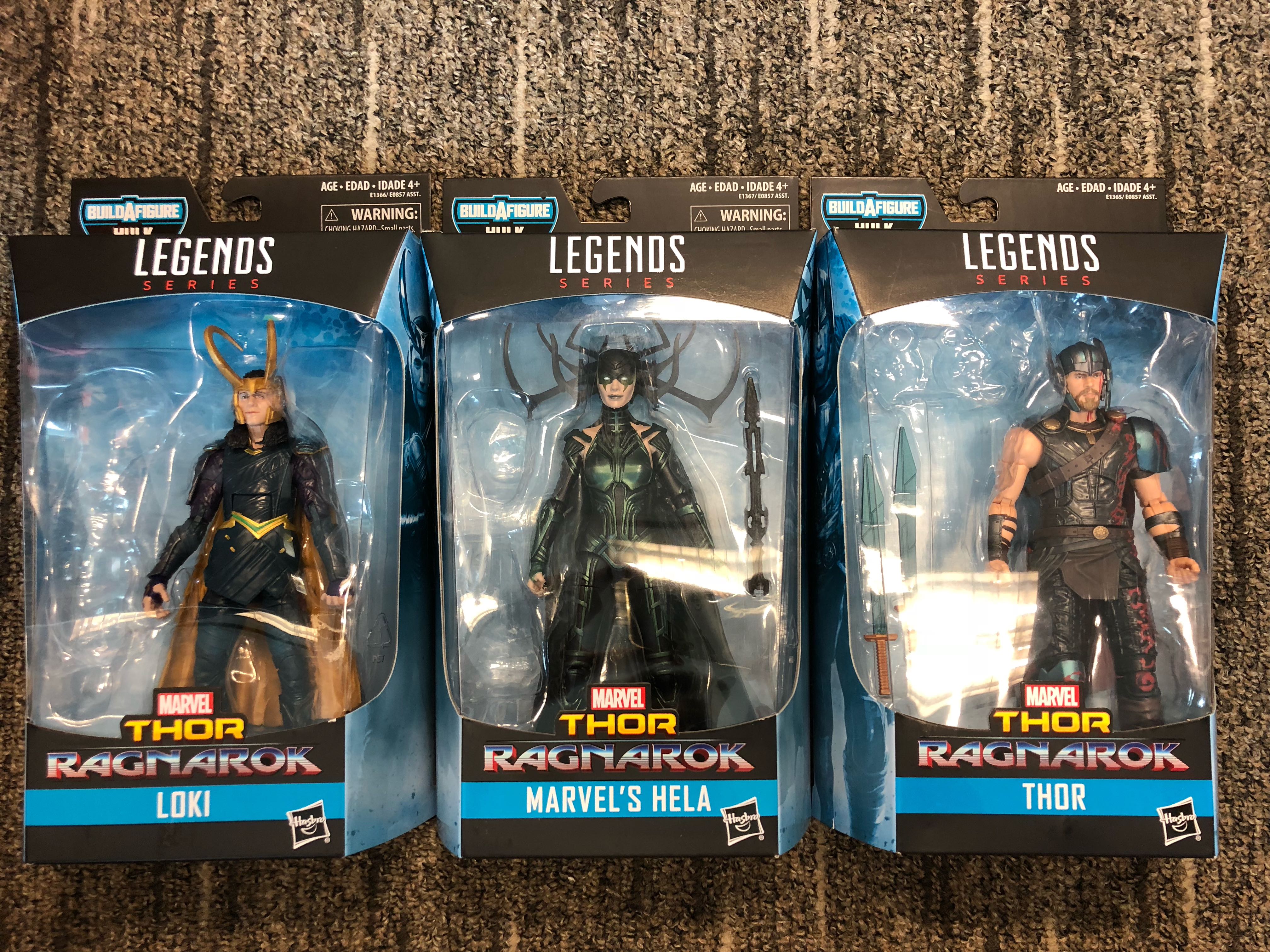 No Baf New Marvel Legends Thor Ragnarok Movie Figures Thor Loki Hela Toys Games Bricks Figurines On Carousell