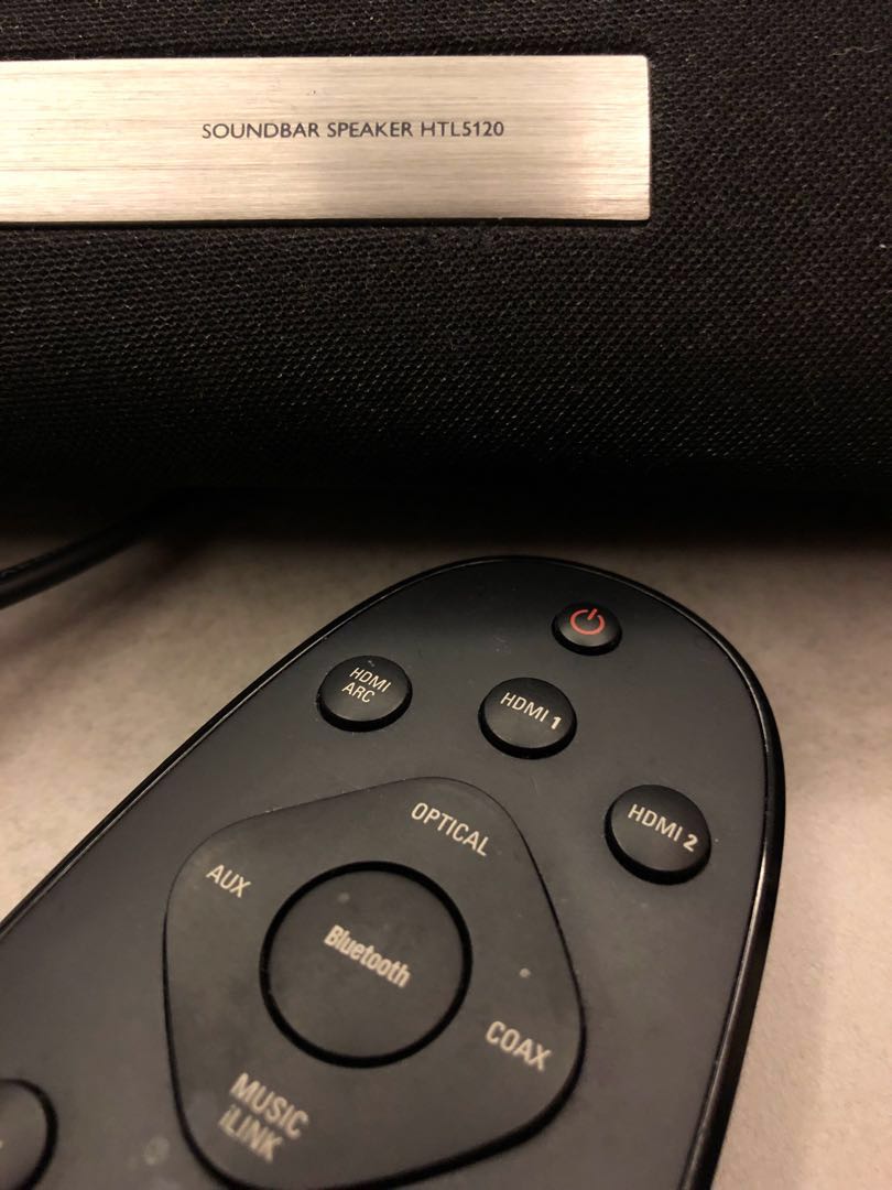 Philips HTL5120 sound bar with power plug and remote control), TV & Home Appliances, TV