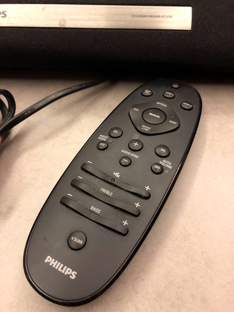 Philips HTL5120 sound bar with power plug and remote control), TV & Home Appliances, TV