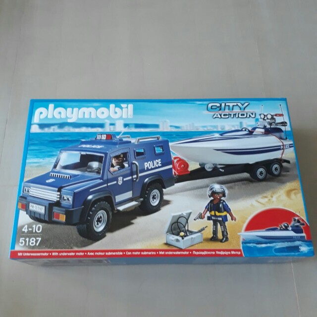 playmobil truck and boat