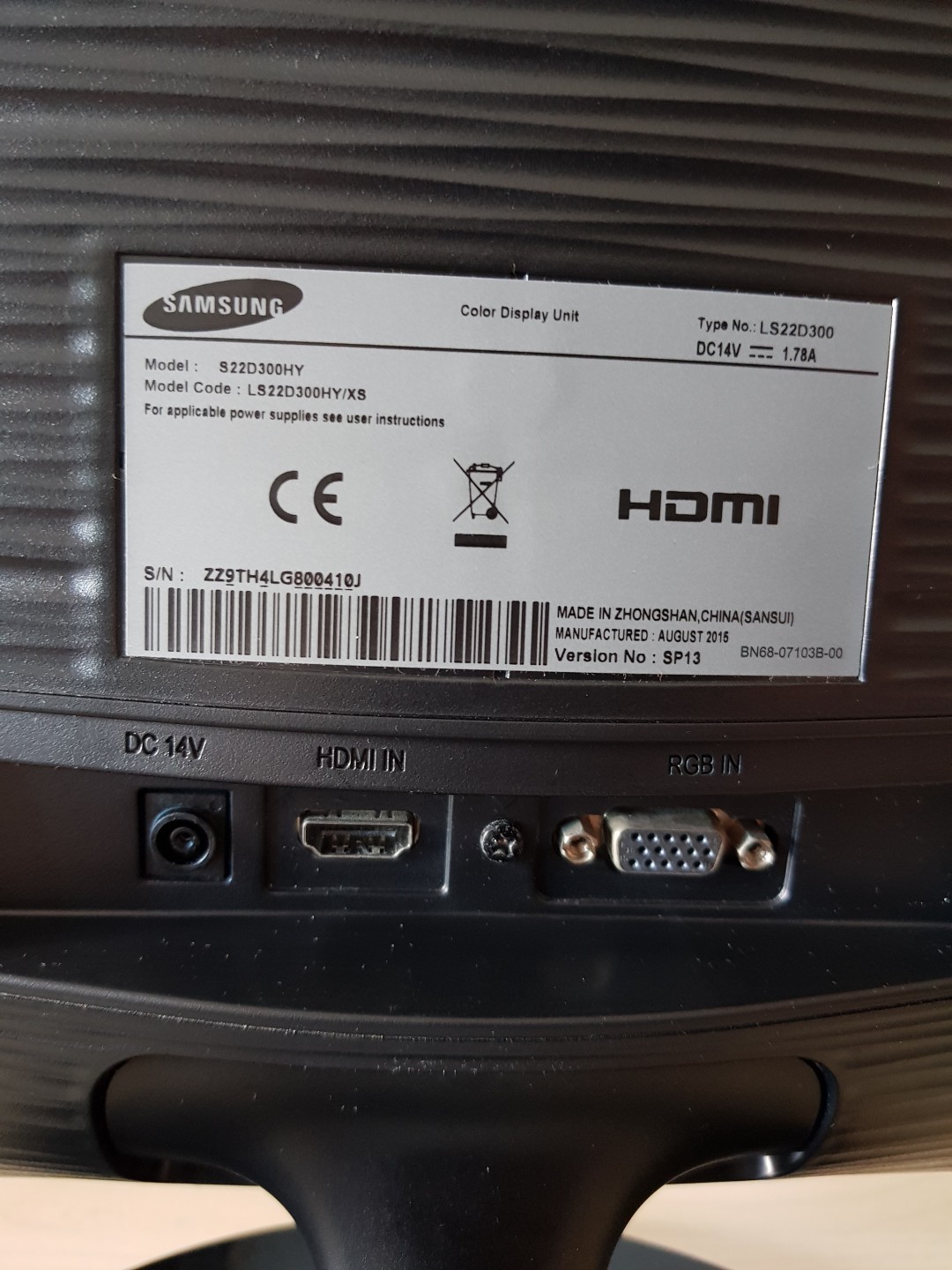 Samsung 22 LED monitor, Computers & Tech, Parts & Accessories, Monitor ...