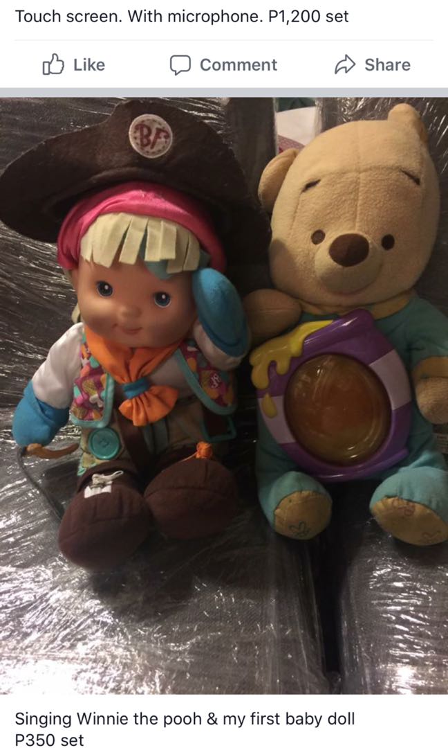 Winnie the shop pooh baby doll