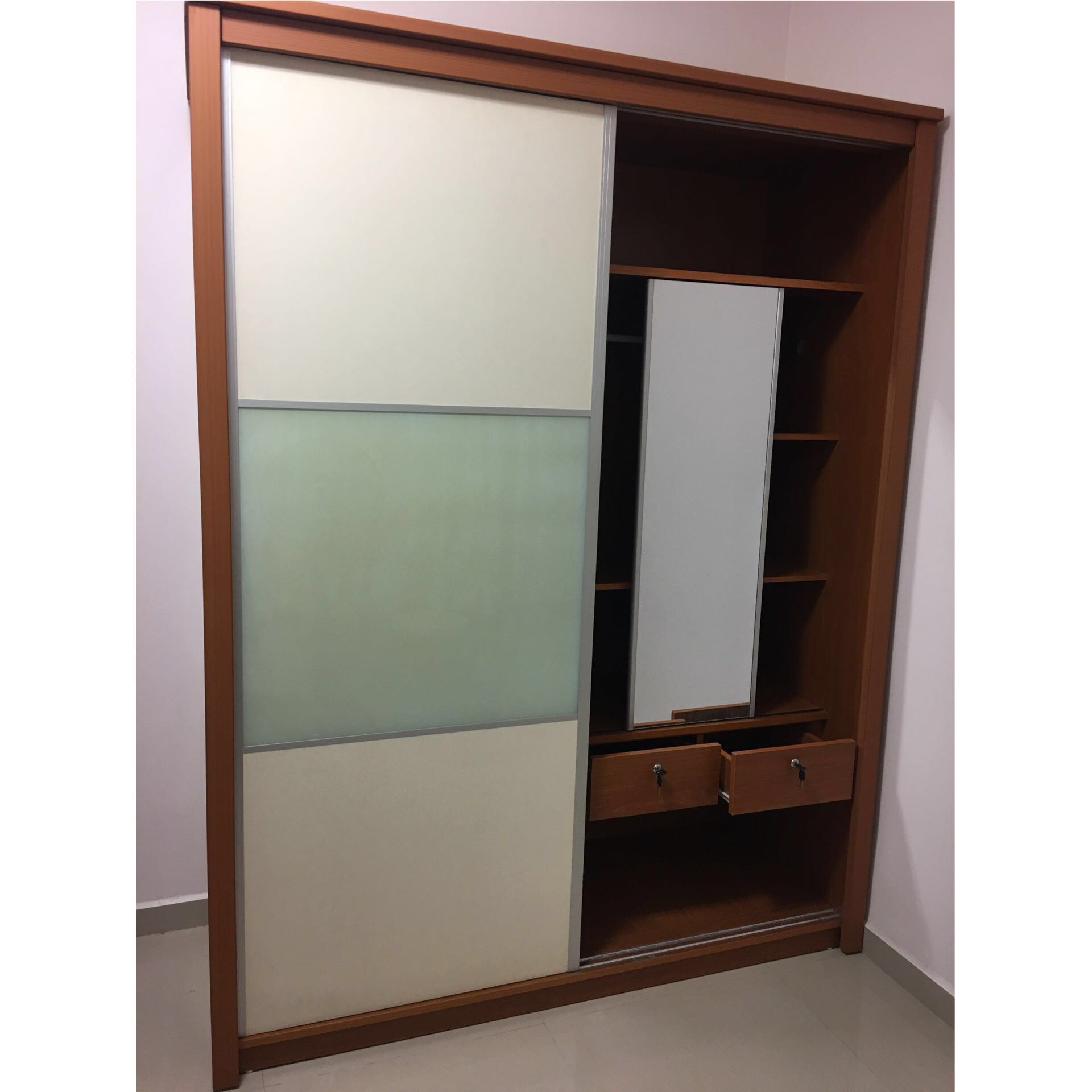 Sliding Door Wardrobe Furniture Shelves Drawers On Carousell