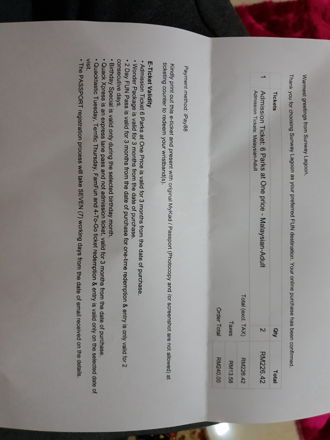 Sunway Lagoon Ticket 2pax Valid 3months Tickets Vouchers Attractions Tickets On Carousell