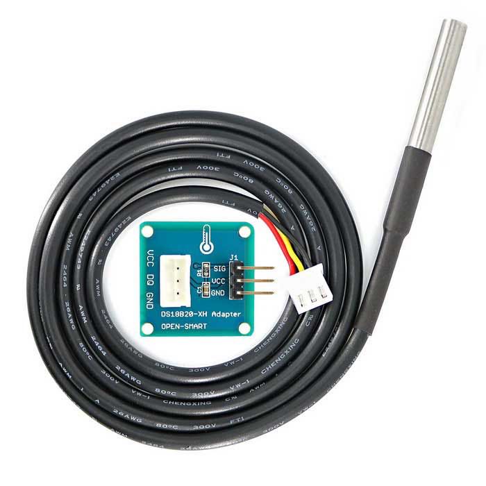 Waterproof DS18B20 Temperature Sensor with Adapter Module for Arduino ...