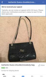 BNWOT/ practically new Guess crossbody $60 / mini clutch $20