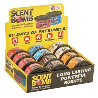 SCENT BOMB (Organic Air Refreshener Can) For Home & Cars 